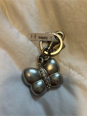 Coach Silver Butterfly Key Charm